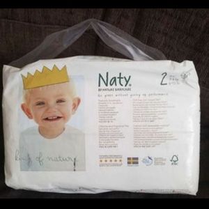 Never opened- Naty Size 2 diapers (34 count)